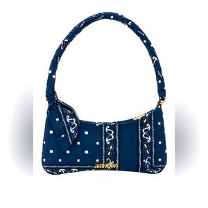 Authentic jacquemus Navy Le Raphia 'Le Bisou' Bag 💙💙✨